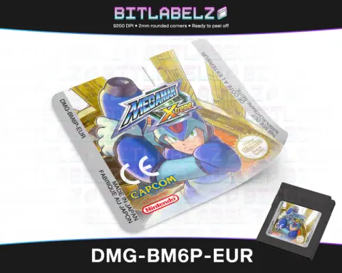 Mega Man Xtreme - Etichetta Game Boy Color [DMG-BM6P-EUR]
