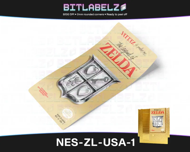 The Legend of Zelda - Etiqueta Nintendo NES [NES-ZL-USA-1]