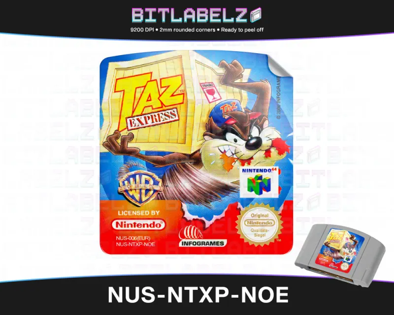Taz Express - Etichetta Nintendo 64 [NUS-NTXP-NOE]