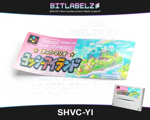 Super Mario World 2: Yoshi’s Island - Étiquette Super Nintendo PAL [SHVC-YI]