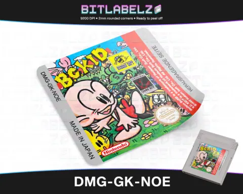B.C. Kid - Etichetta Game Boy [DMG-GK-NOE]