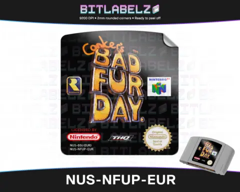 Conker's Bad Fur Day - Etiqueta Nintendo 64 [NUS-NFUP-EUR]