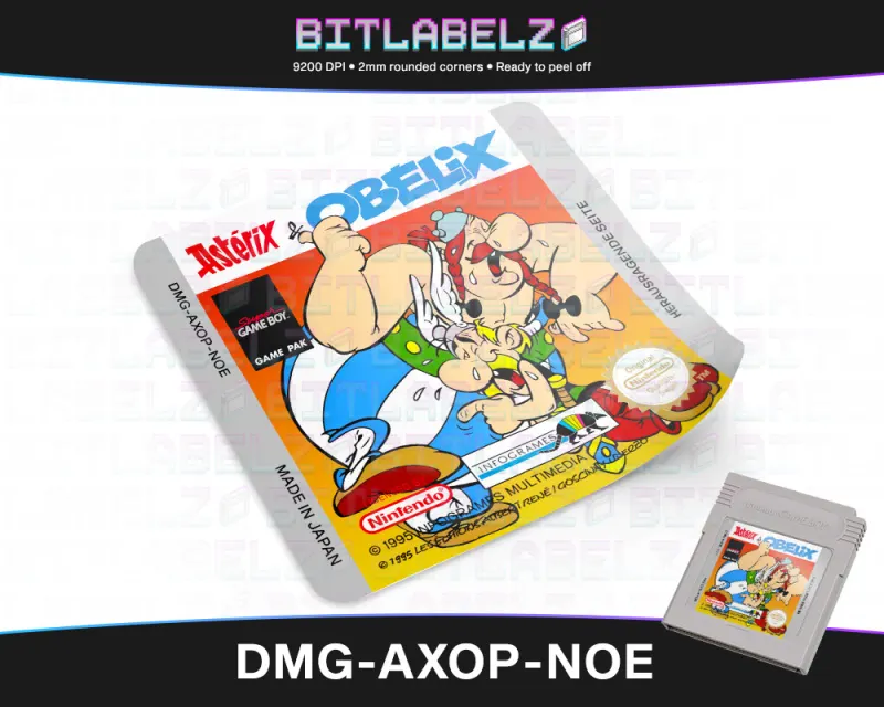 Asterix & Obelix - Étiquette Game Boy [DMG-AXOP-NOE]