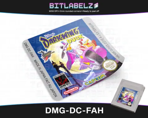 Darkwing Duck - Etichetta Game Boy [DMG-DC-FAH]