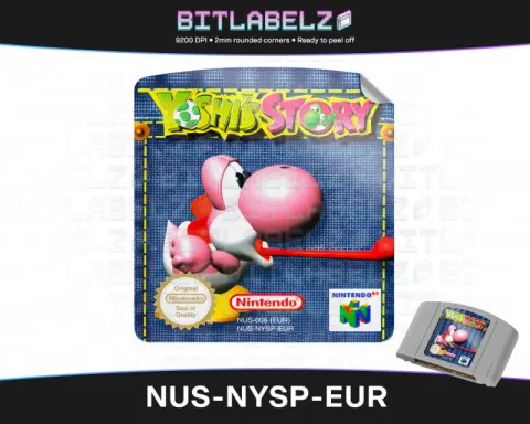 Yoshi's Story - Etichetta Nintendo 64 [NUS-NYSP-EUR]