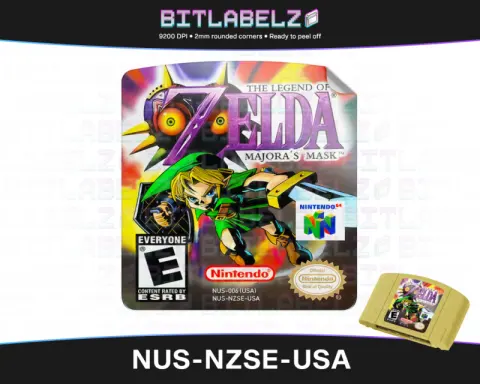 The Legend of Zelda: Majora’s Mask - Etichetta Nintendo 64 [NUS-NZSE-USA]