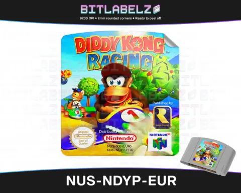 Diddy Kong Racing - Étiquette Nintendo 64 [NUS-NDYP-EUR]
