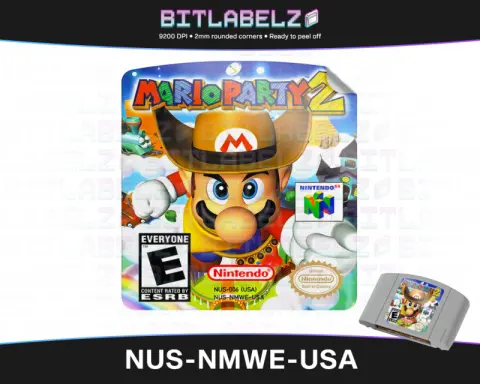 Mario Party 2 - Étiquette Nintendo 64 [NUS-NMWE-USA]