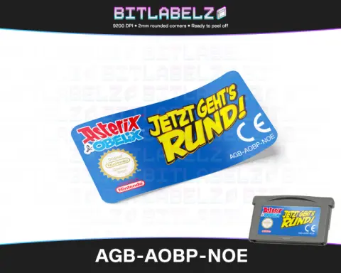 Asterix & Obelix: Jetzt geht's rund - Étiquette Game Boy Advance [AGB-AOBP-NOE]