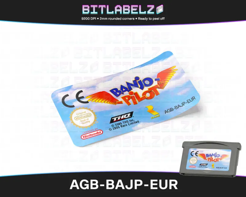 copy of Banjo-Pilot - Etichetta Game Boy Advance [AGB-BAJE-USA]