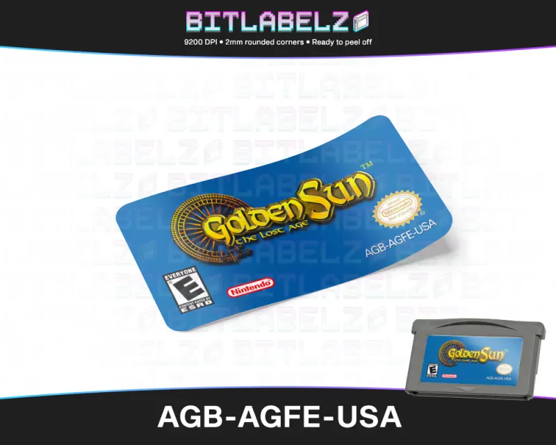 Golden Sun: The Lost Age - Etichetta Game Boy Advance [AGB-AGFE-USA]