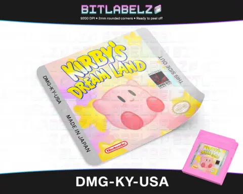 Kirby's Dream Land - Étiquette Game Boy custom [DMG-KY-USA]