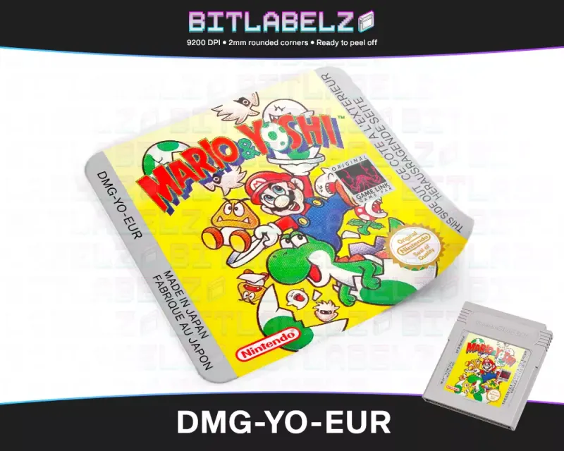 Mario & Yoshi - Étiquette Game Boy [DMG-YO-EUR]