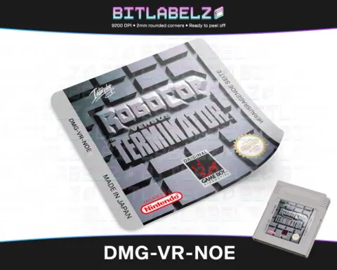 Robocop versus the Terminator - Étiquette Game Boy [DMG-VR-NOE]