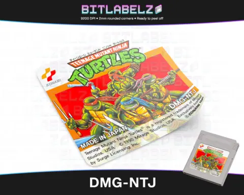 Teenage Mutant Ninja Turtles - Étiquette Game Boy [DMG-NTJ]