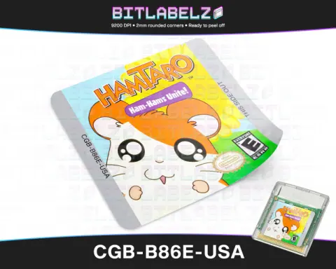 Hamtaro: Ham-Hams Unite! - Étiquette Game Boy Color [CGB-B86E-USA]