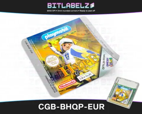 Hype: The Time Quest - Étiquette Game Boy Color [CGB-BHQP-EUR]