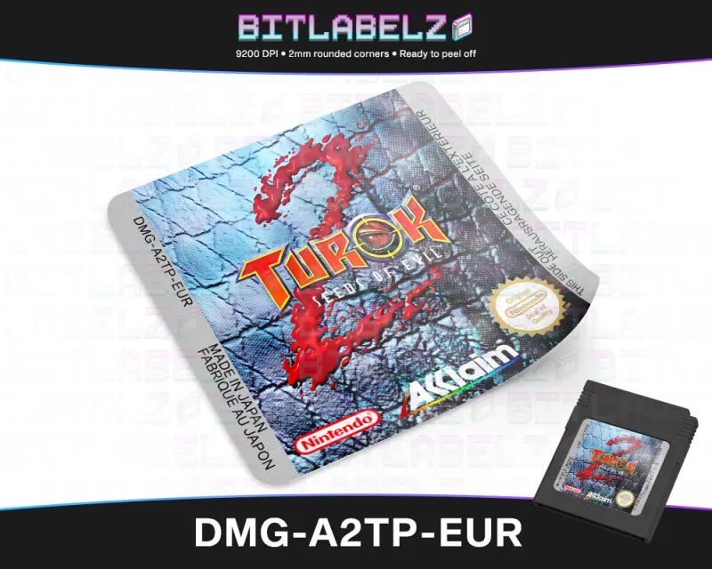 Turok 2: Seeds of Evil - Étiquette Game Boy Color [DMG-A2TP-EUR]