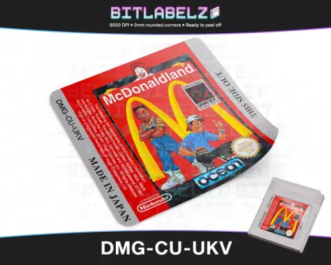 McDonaldland - Etichetta Game Boy [DMG-CU-UKV]