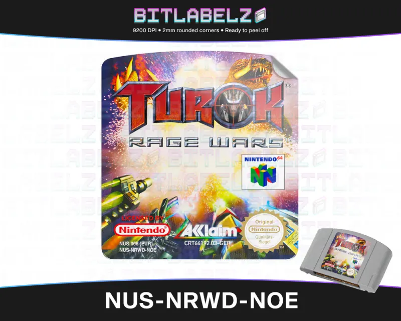 Turok: Rage Wars - Nintendo 64 Label [NUS-NRWD-NOE]