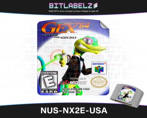 Gex 64: Enter the Gecko - Nintendo 64 Label [NUS-NX2E-USA]