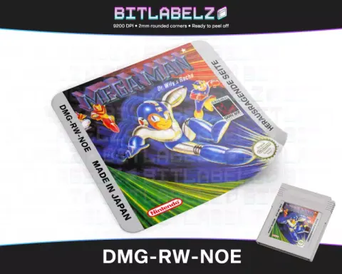 Mega Man: Dr. Wily's Rache - Étiquette Game Boy [DMG-RW-NOE]