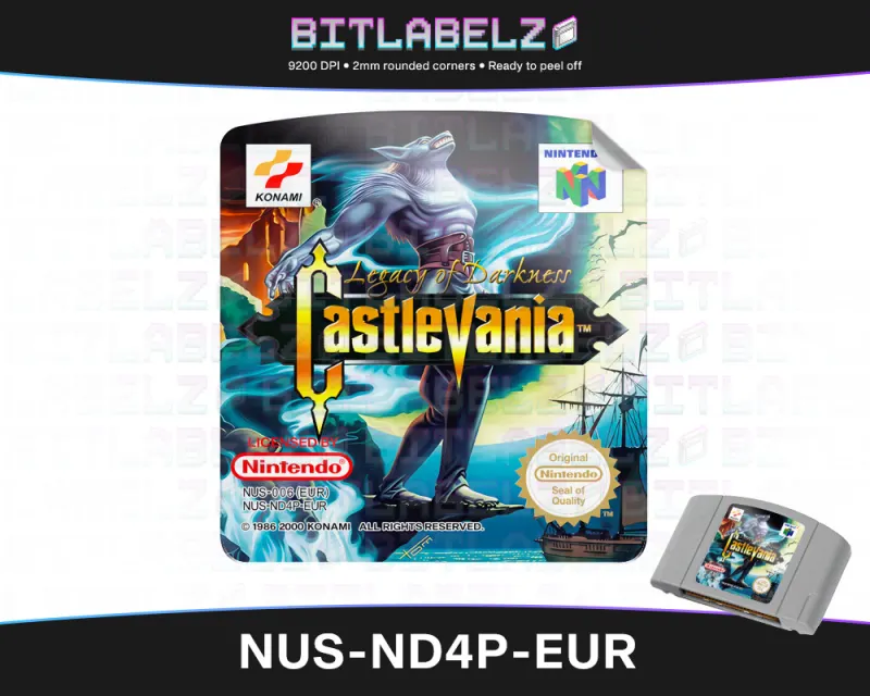 Castlevania: Legacy of Darkness - Nintendo 64 Label [NUS-ND4P-EUR]