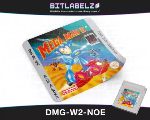 Mega Man II - Étiquette Game Boy [DMG-W2-NOE]